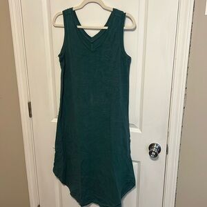 Dark green ankle dress